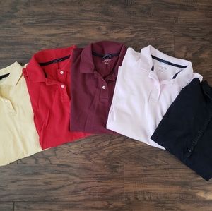 5 polo's (Lands End & Limited Too)